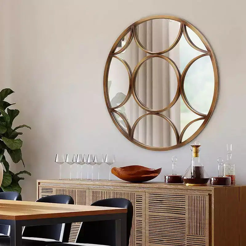Miroir mural rond