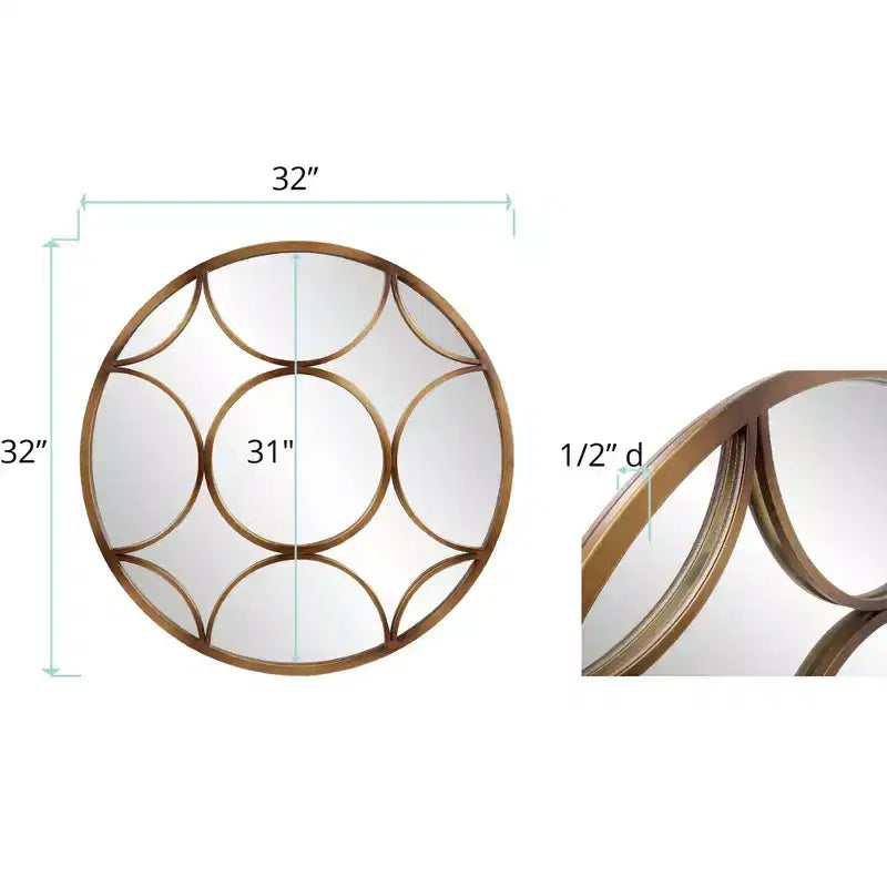Miroir mural rond