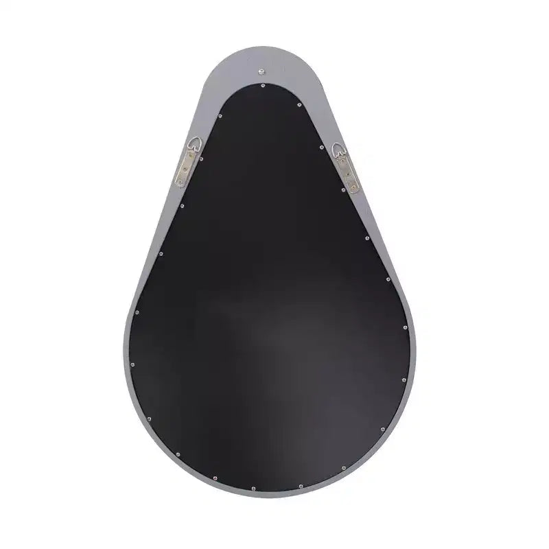 Miroir en bois en forme de goutte d'eau
