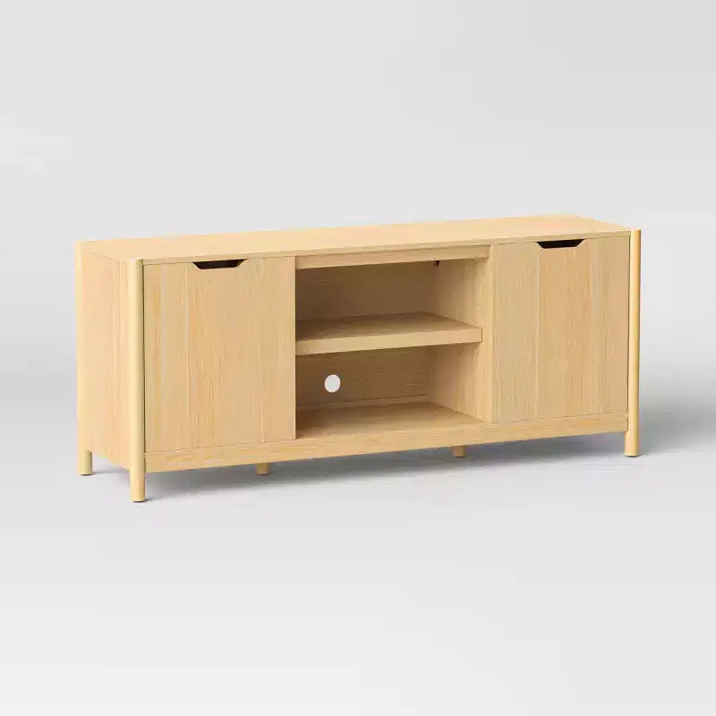 Scandi Media TV Stand For TVs Up To 59" Natural - Room Essentials™