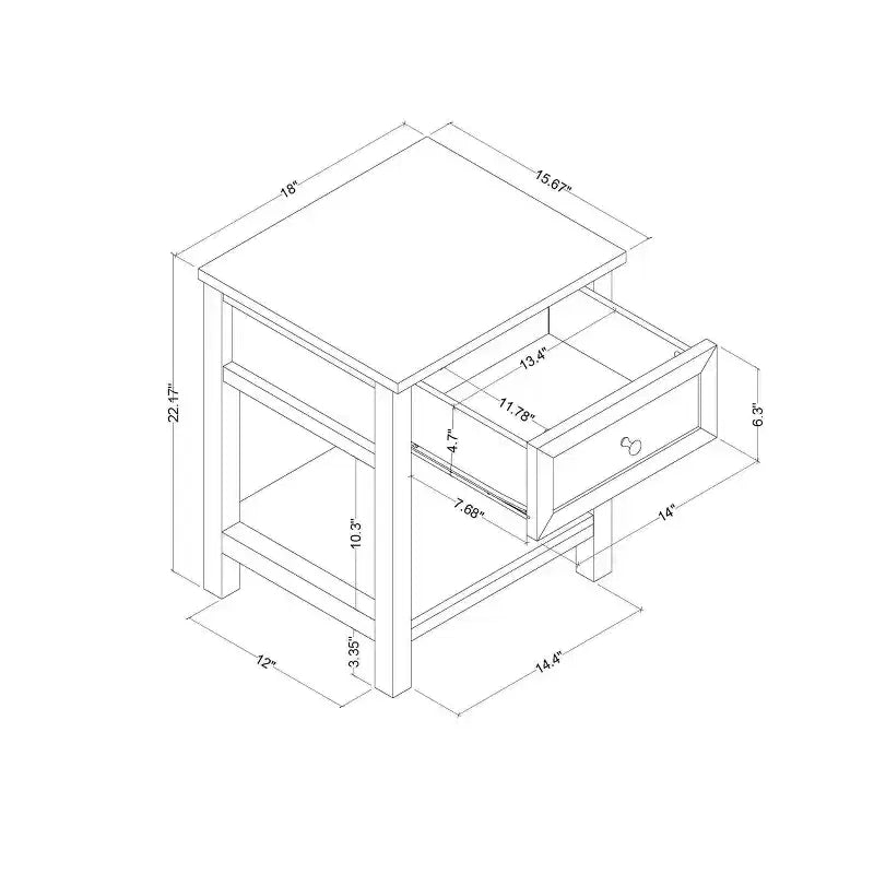 Table d'appoint traditionnelle