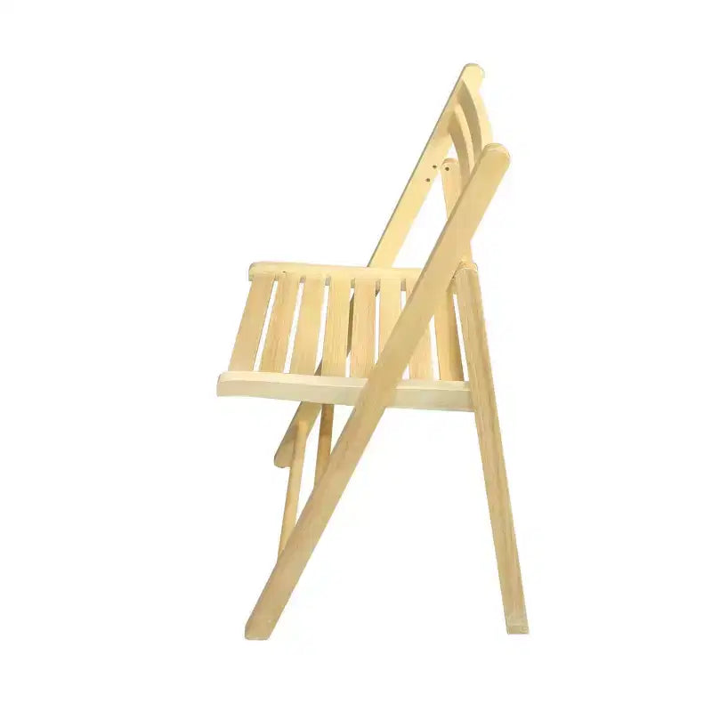 Chaise pliante classique en bois massif