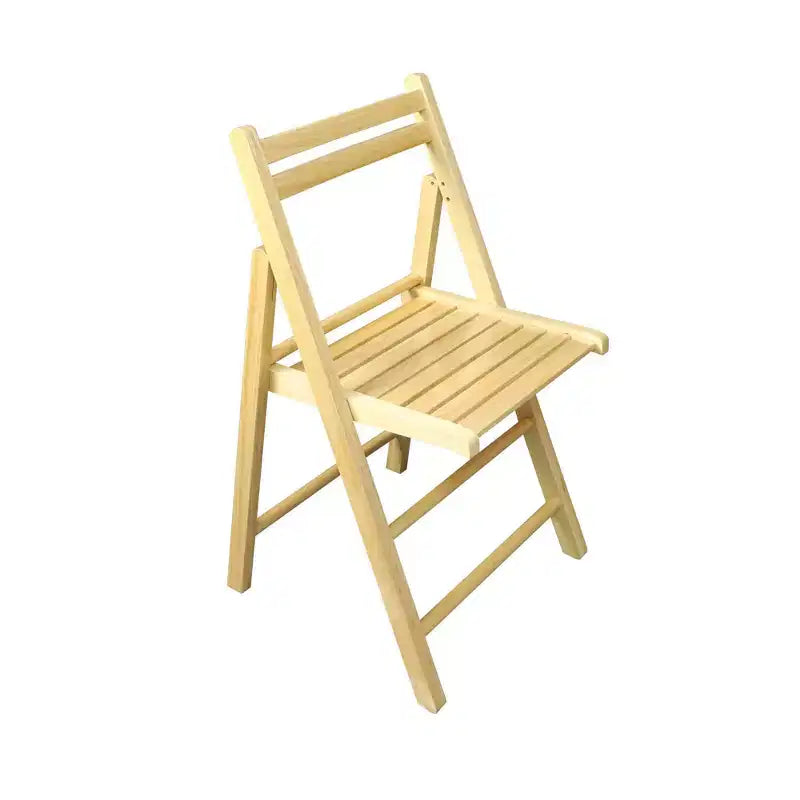 Chaise pliante classique en bois massif