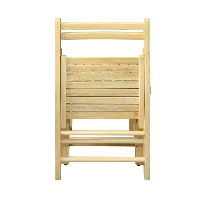 Chaise pliante classique en bois massif