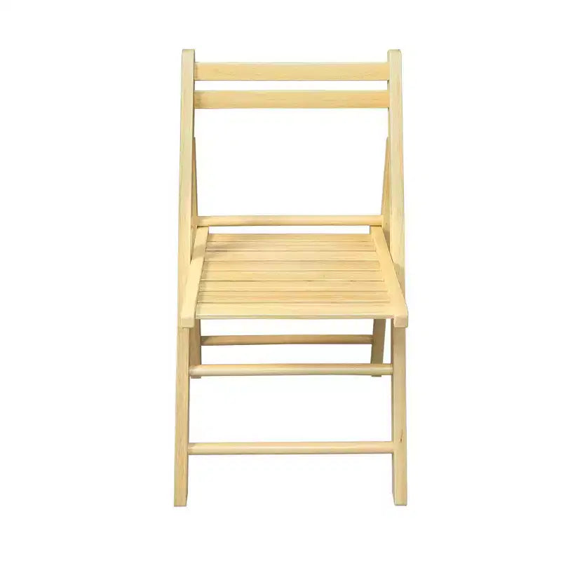 Chaise pliante classique en bois massif