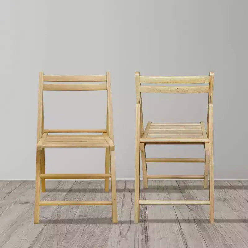 Chaise pliante classique en bois massif