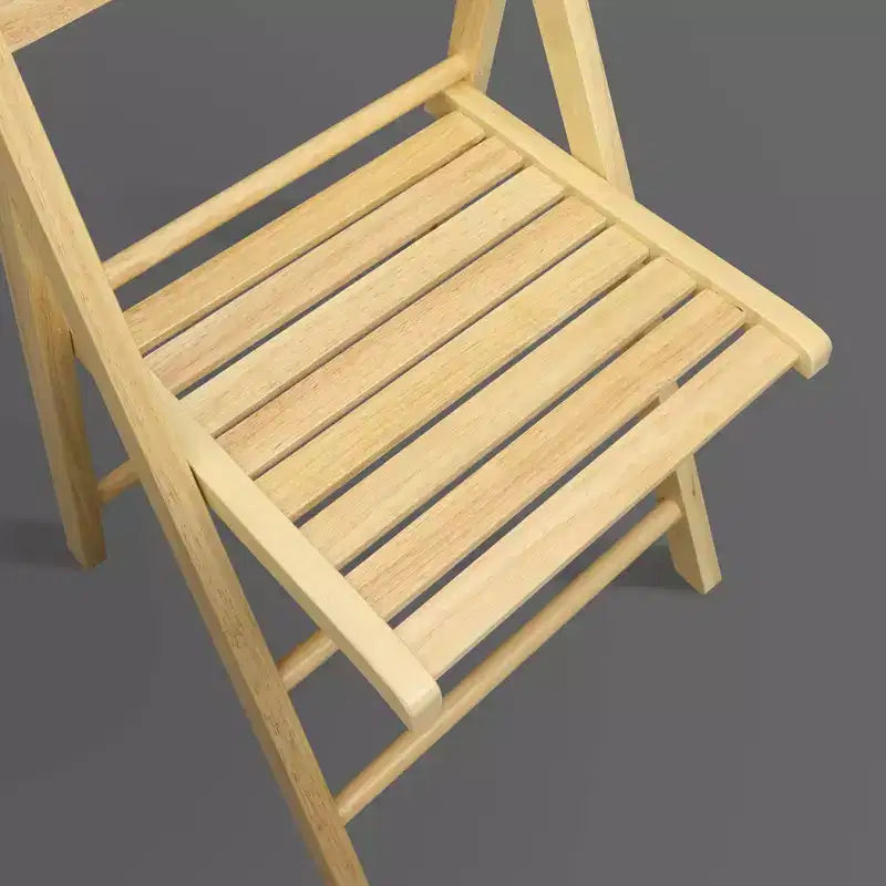 Chaise pliante classique en bois massif