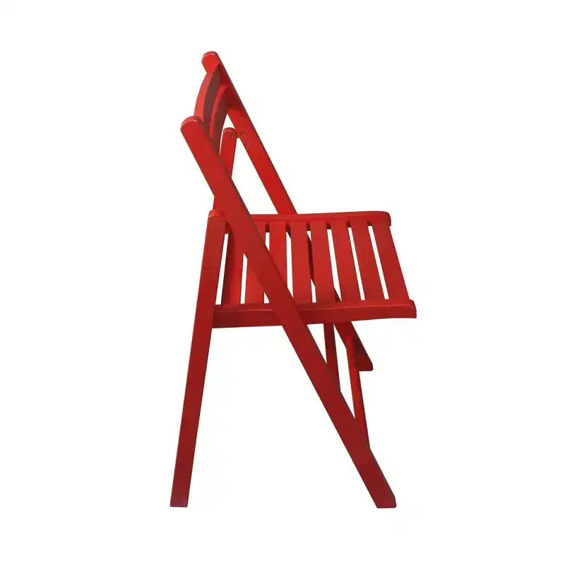Chaise pliante classique en bois massif