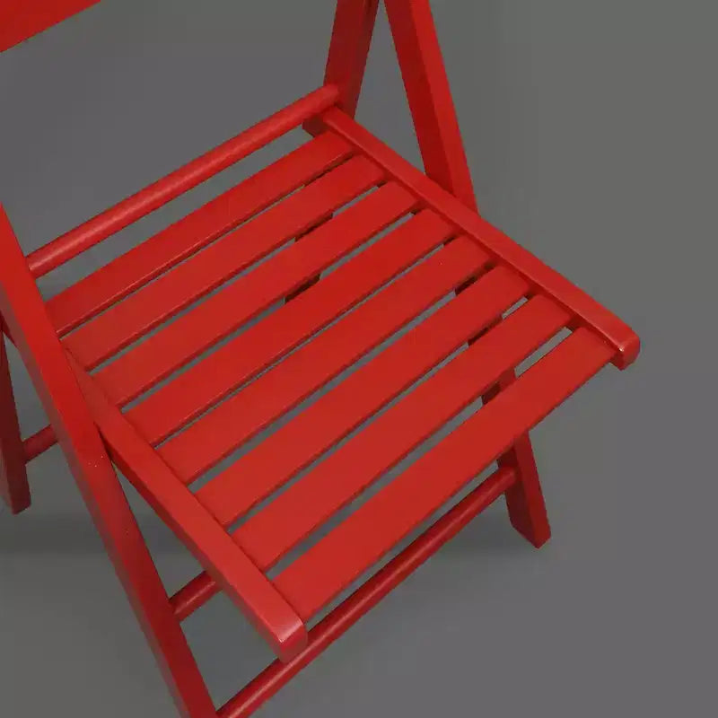 Chaise pliante classique en bois massif