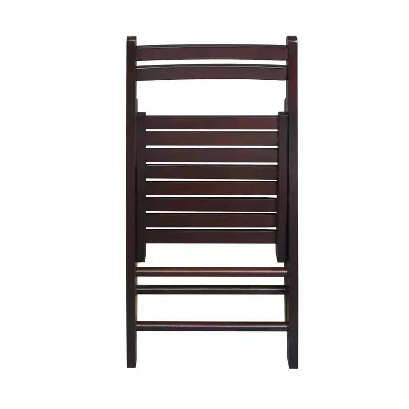 Chaise pliante classique en bois massif