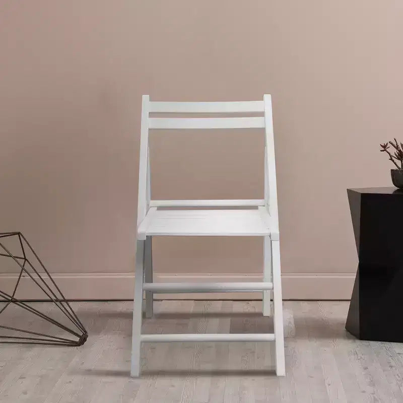 Chaise pliante classique en bois massif