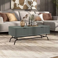 Table basse moderne à deux tiroirs