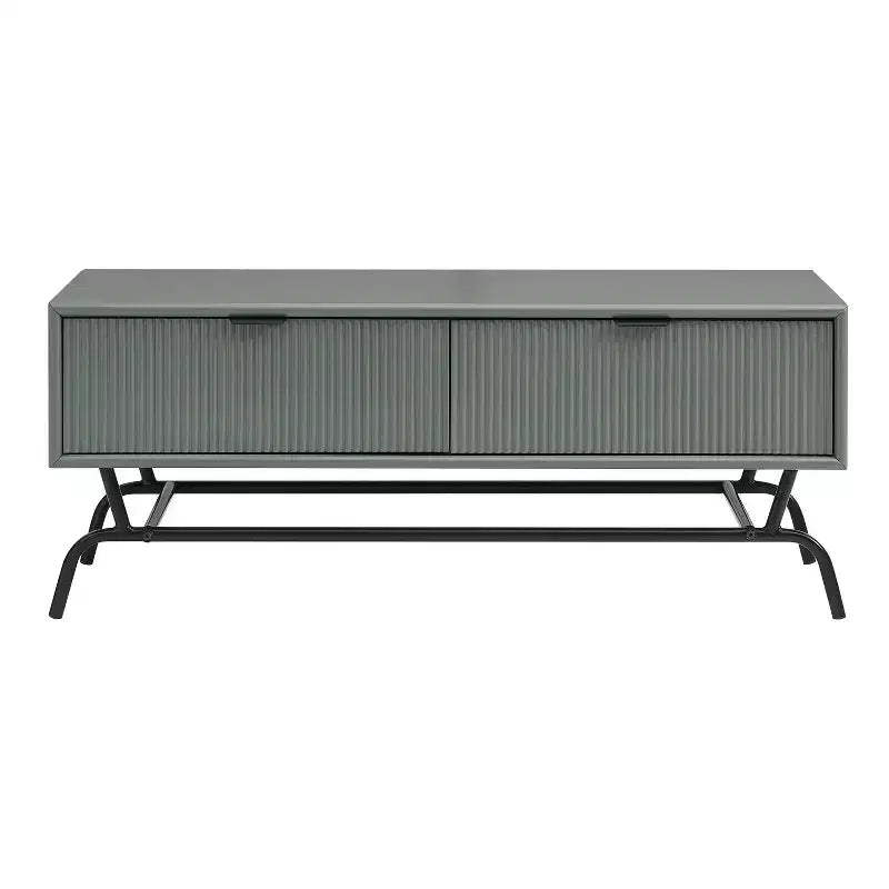 Table basse moderne à deux tiroirs