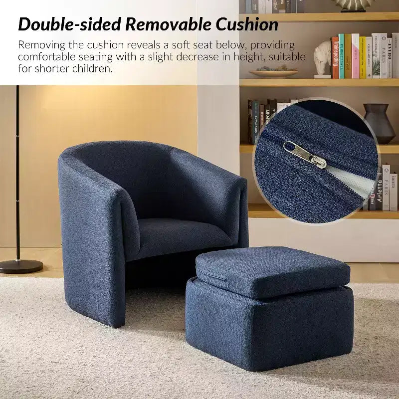 Fauteuil rembourré moderne Giles