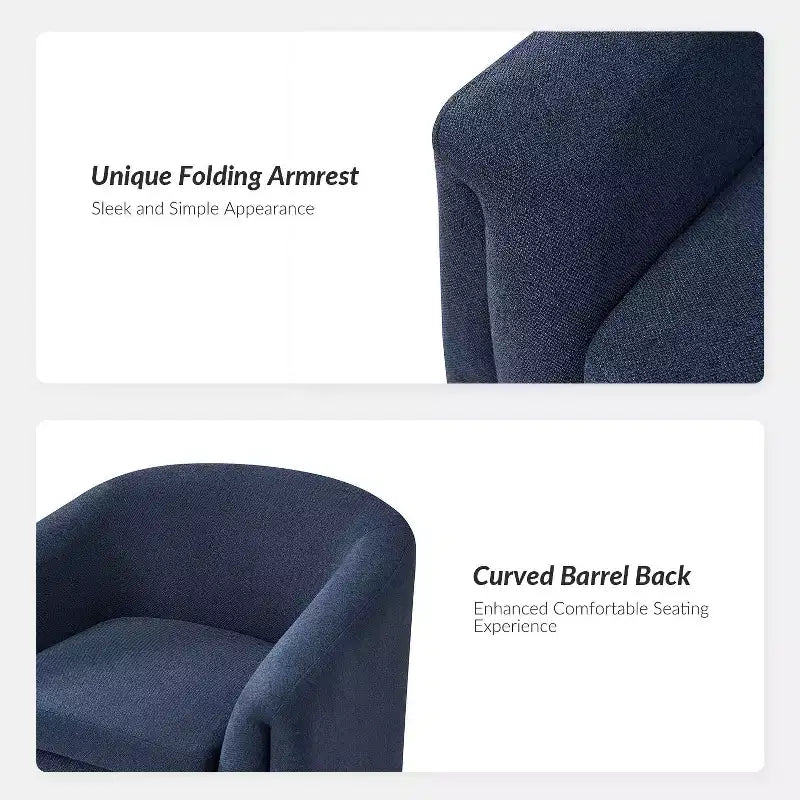 Fauteuil rembourré moderne Giles