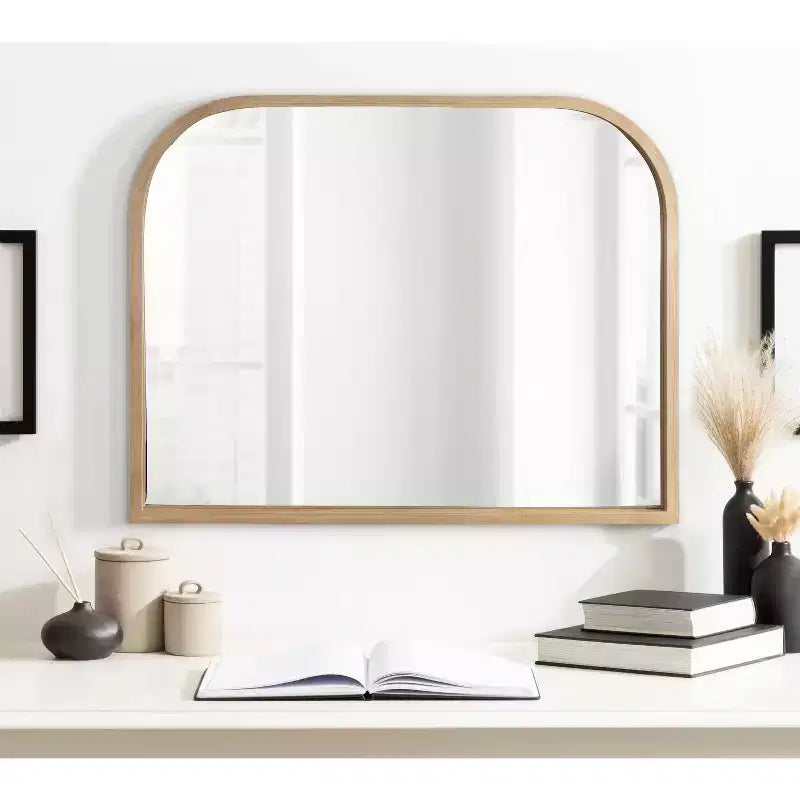 Miroir en bois cintré moderne