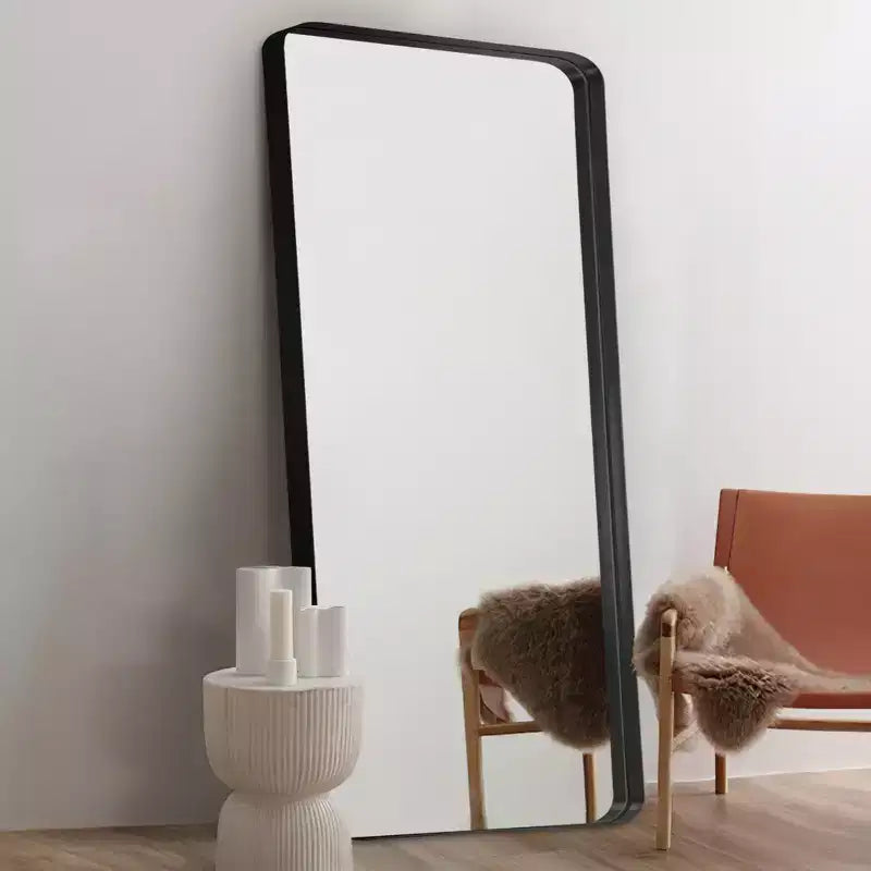 Miroir psyché rectangulaire à cadre métallique