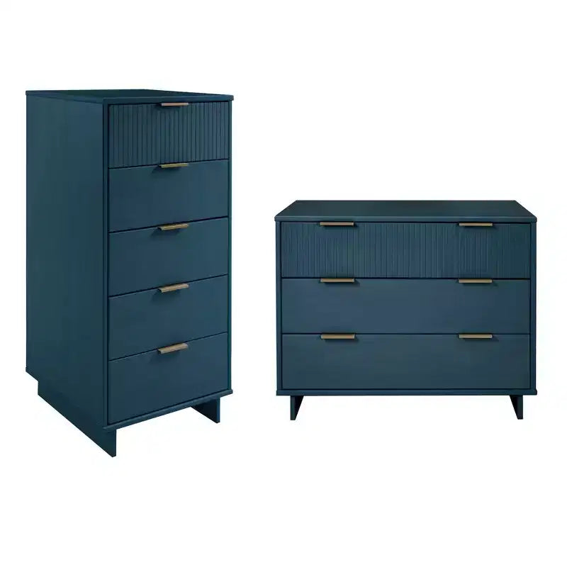 Commode à cinq tiroirs et coiffeuse