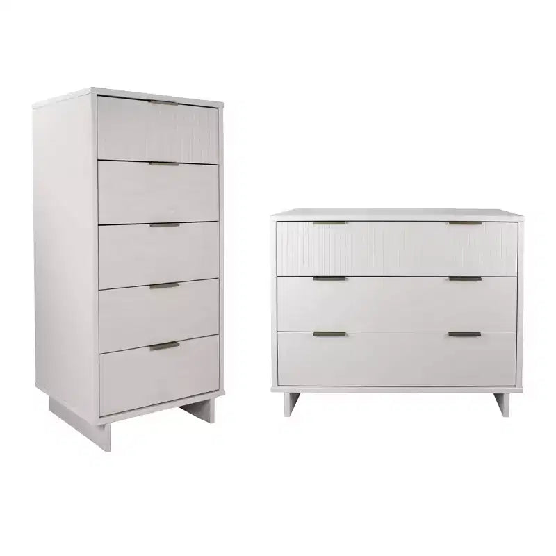 Commode à cinq tiroirs et coiffeuse
