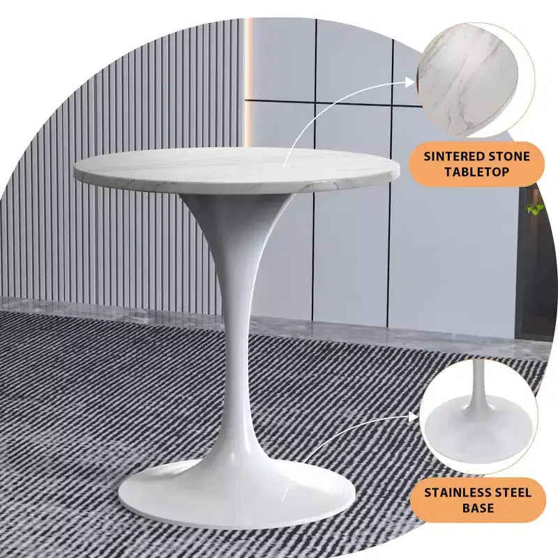 Table à manger ronde moderne