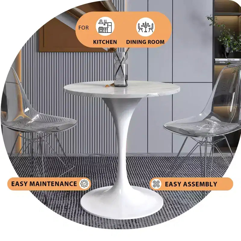 Table à manger ronde moderne