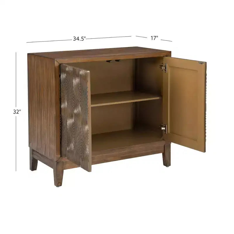 Vitrine murale en bois massif