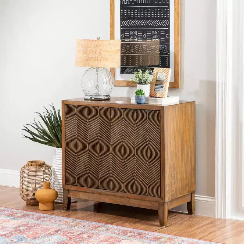 Vitrine murale en bois massif