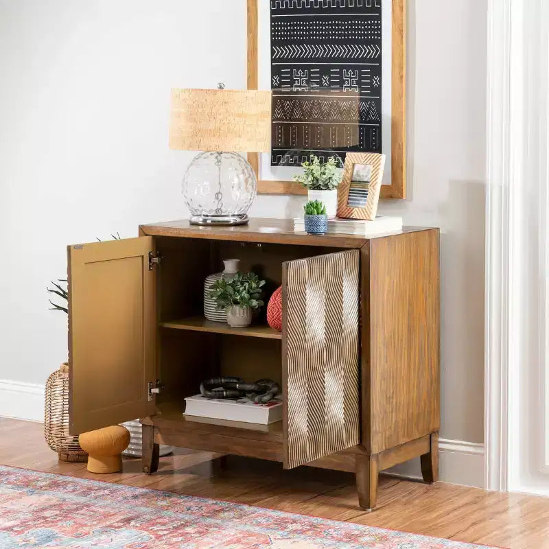 Vitrine murale en bois massif