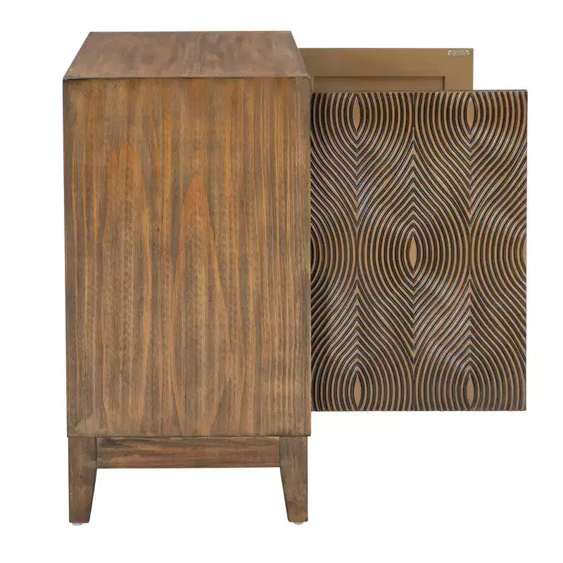 Vitrine murale en bois massif