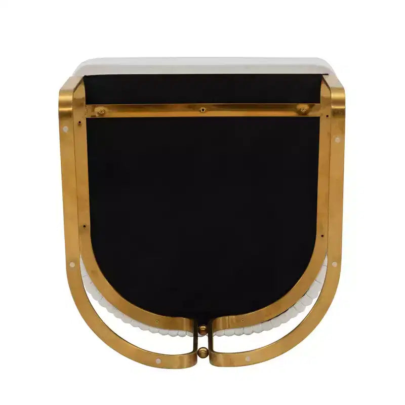 Chaise de salle à manger moderne tapissée de cuir artificiel