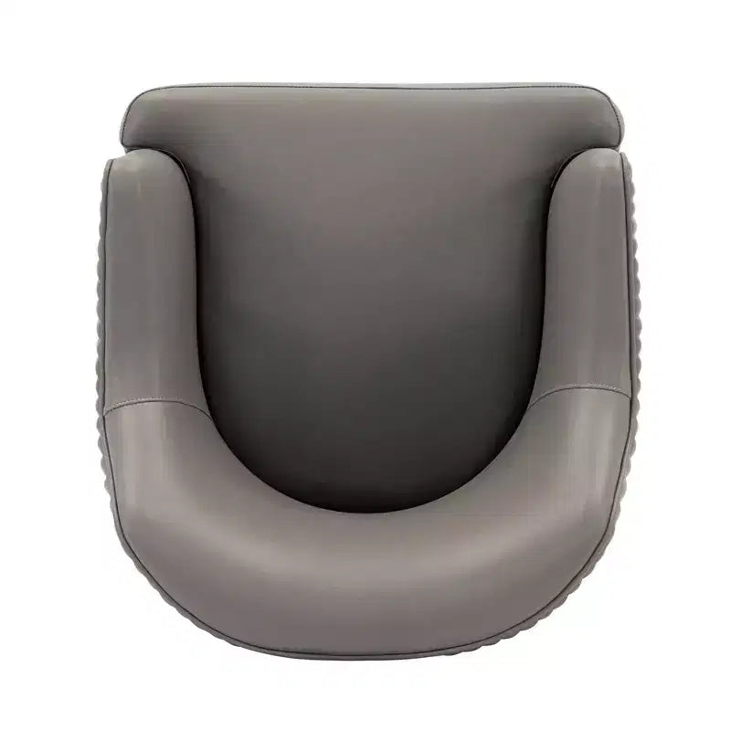 Chaise de salle à manger moderne tapissée de cuir artificiel