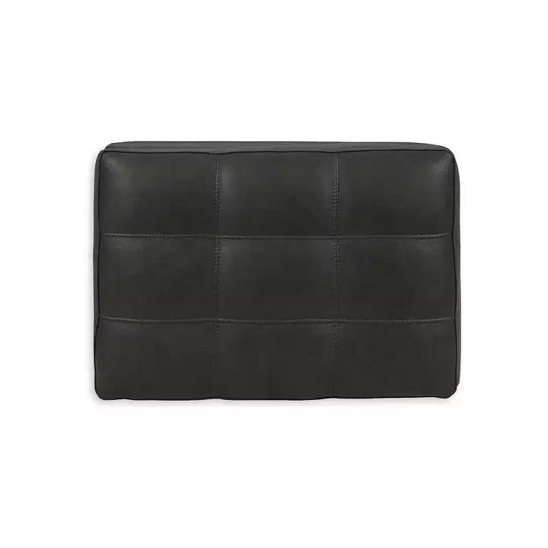 Pouffe en cuir contemporain