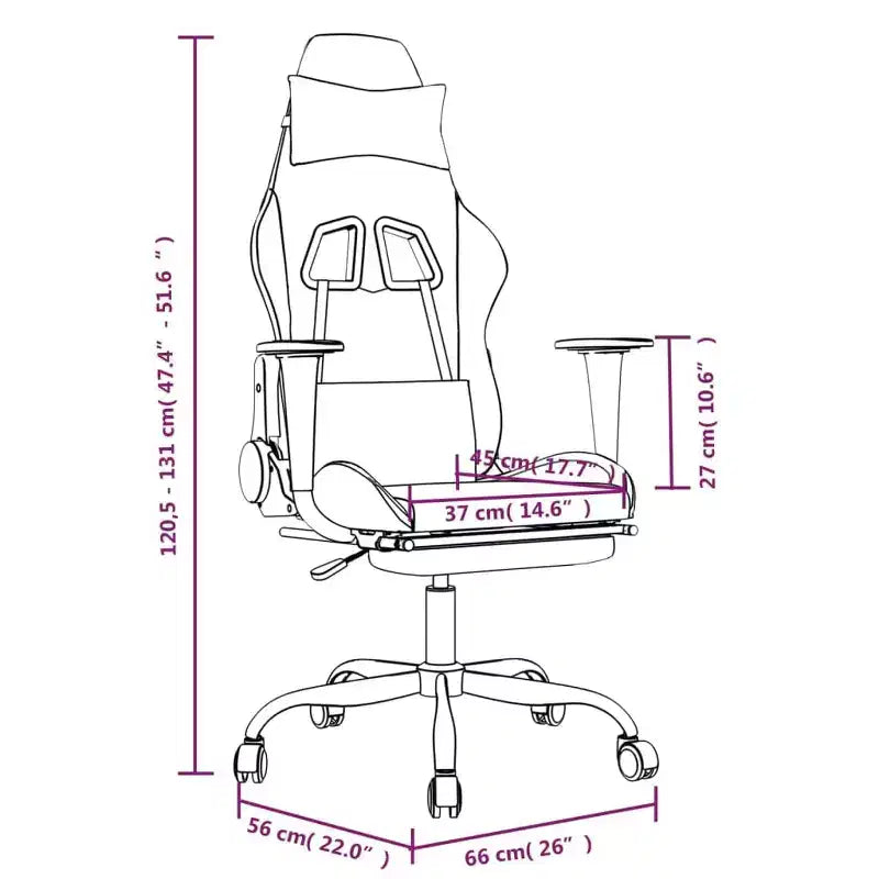 Chaise de gaming massante