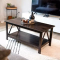 Table basse d'intérieur en pin massif