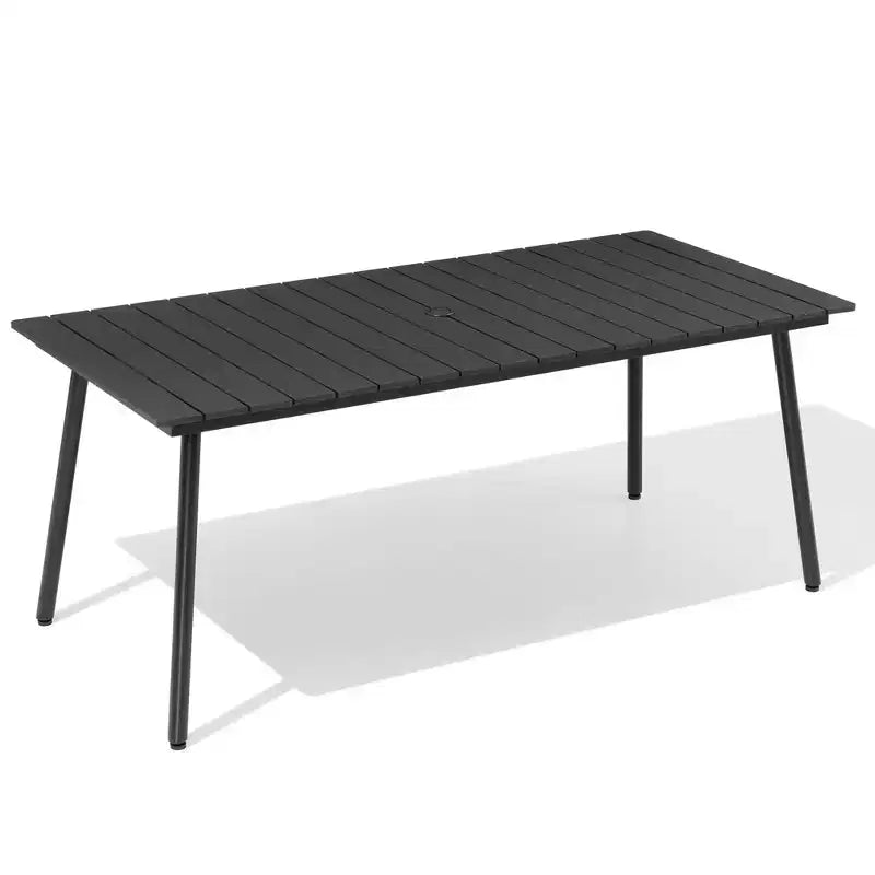 Table à manger d'extérieur aspect bois