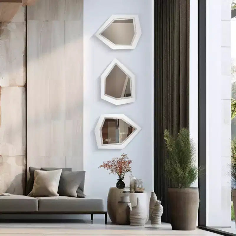 Miroir mural asymétrique abstrait contemporain