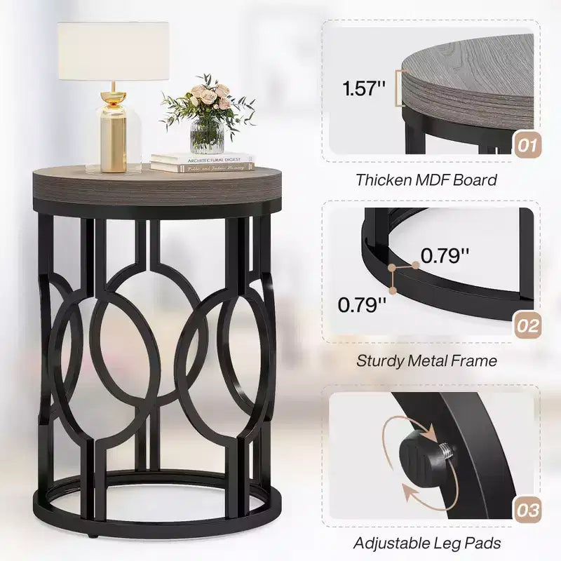 Table d'appoint ronde