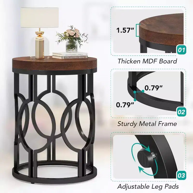 Table d'appoint ronde