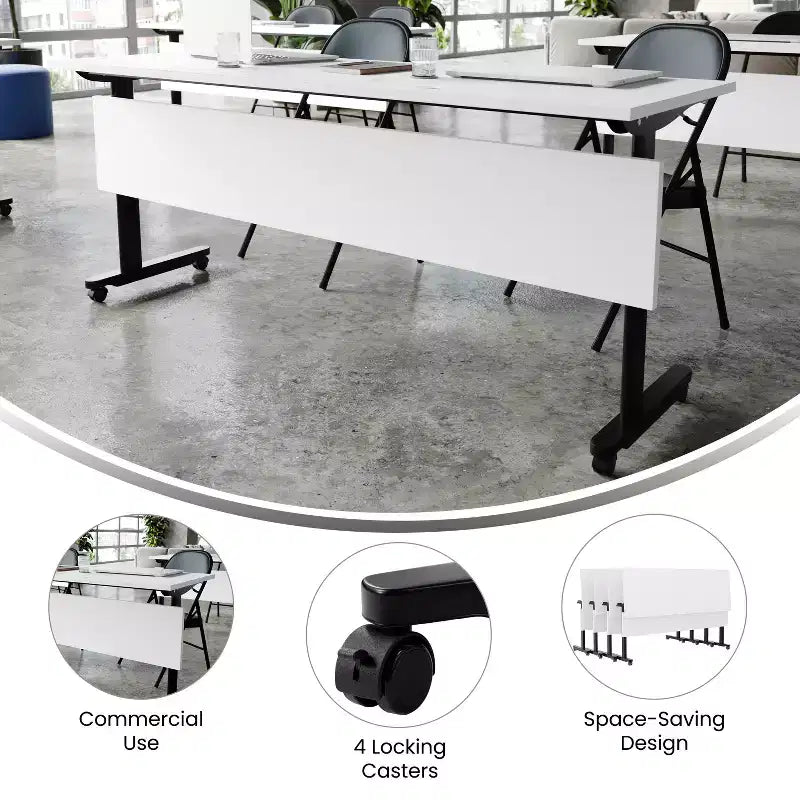 Table de formation rabattable robuste