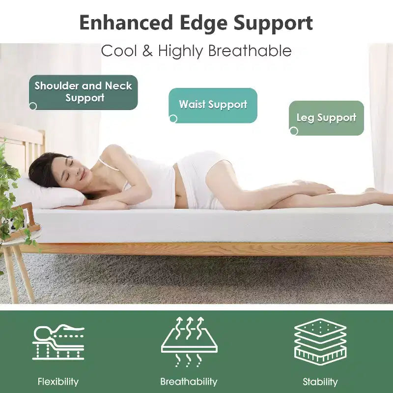 Matelas en mousse à mémoire de forme et gel