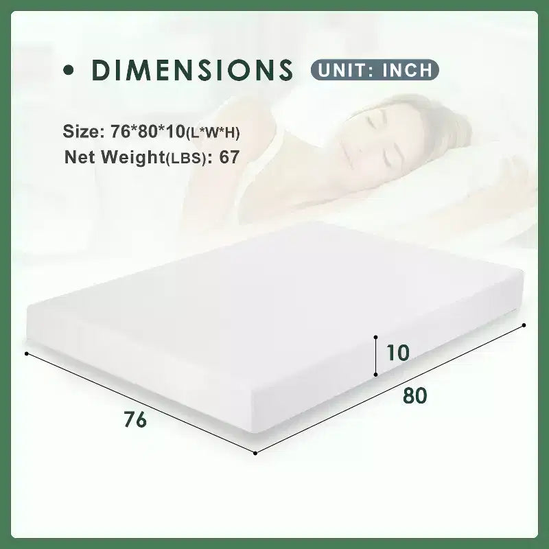 Matelas en mousse à mémoire de forme et gel