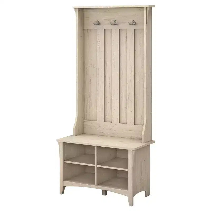 Porte-manteau d'entrée Salinas avec banc de rangement