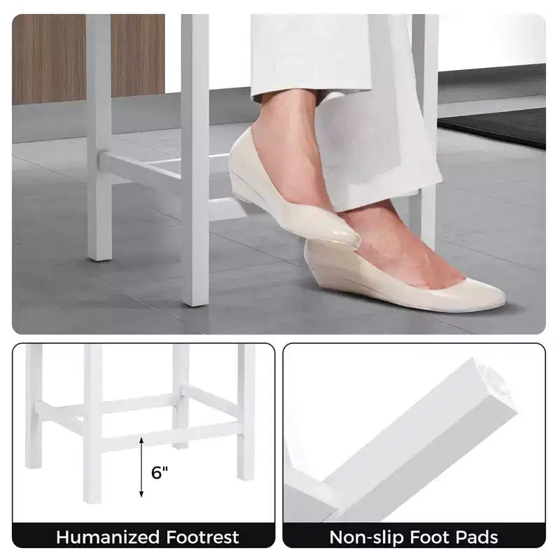 Lot de 2 tabourets de bar