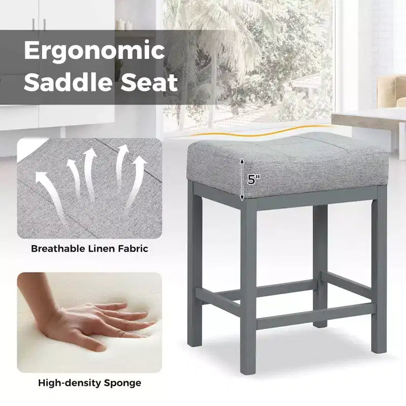 Lot de 2 tabourets de bar